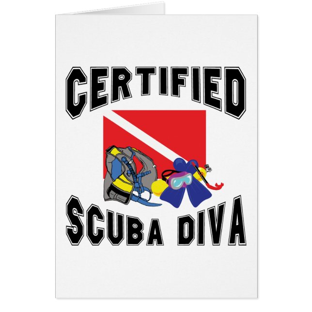 Gecertificeerd SCUBA Diva (Voorkant)