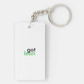 Gecertificeerd Sleutelhanger zes Sigma Green Belt (achterkant)