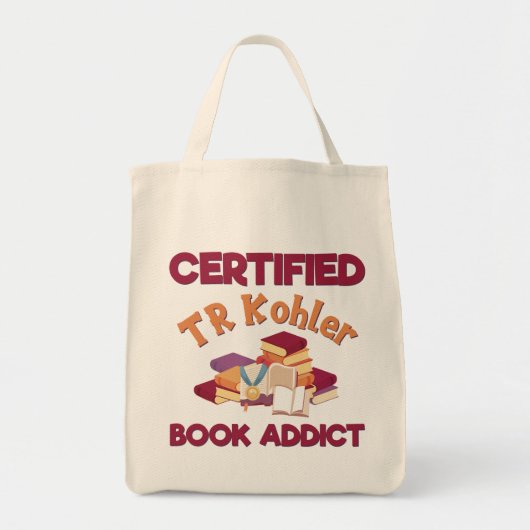 Gecertificeerd TR Kohler Book Addict Tote Bag (Voorkant)