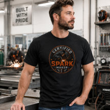 Gecertificeerd Vonkenmaker Lasser Shirt Grappig La