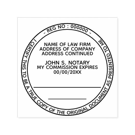 Gecertificeerd voor eensluidend afschrift notaris   zelfinktende stempel (Design)