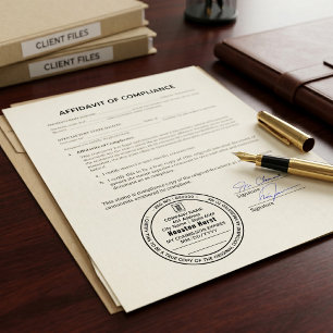 Gecertificeerd waar afschrift notaris wet rond zwa  zelfinktende stempel