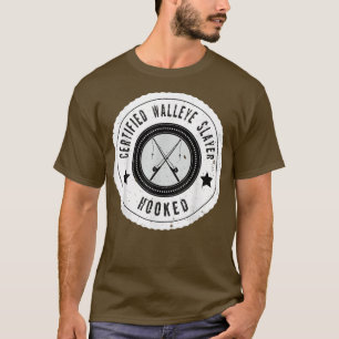 Gecertificeerd Walleye Slayer Walleye Fishdesig T-shirt