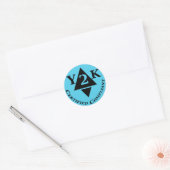 Gecertificeerd Y2k-conform Ronde Sticker (Envelop)