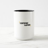 Gecertificeerd Yapper | Gen-Z Funny Graphic T-shir Mok (Midden)