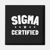 Gecertificeerde Alpha Meme Quote Gezegden Introver Magneet (Voorkant)