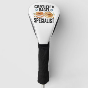 Gecertificeerde Bagel Specialist Grappige Joodse C Golfheadcover