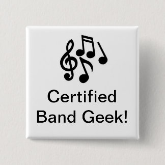 Gecertificeerde band geek Button