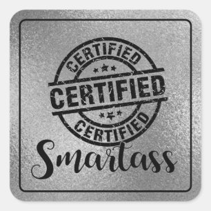 Gecertificeerde betweter vierkante sticker
