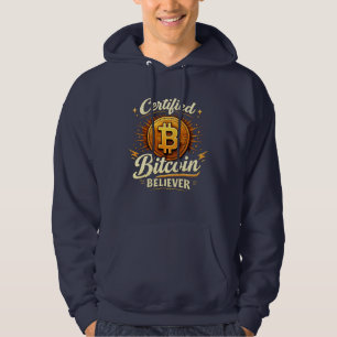 Gecertificeerde Bitcoin gelovige grappige Crypto t Hoodie