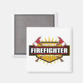 Gecertificeerde brandweerman magneet (Voorkant / Achterkant)