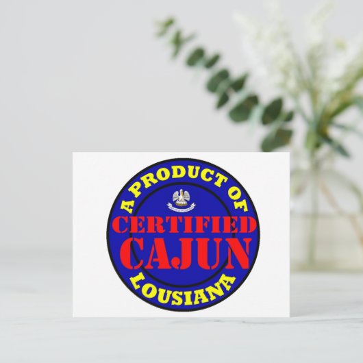 GECERTIFICEERDE CAJUN BRIEFKAART (Staand voorkant)