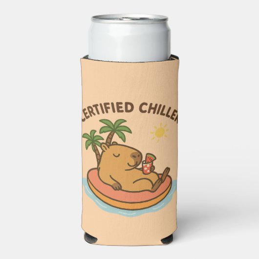 Gecertificeerde chiller - Capybara Summer Vibes ka (Seltzer Voorkant)