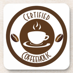 Gecertificeerde CoffeeHolic Stempel Klassiek Bier Onderzetter
