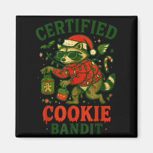 Gecertificeerde Cookie Bandiet, Grappige Kerstverl Magneet