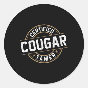 Gecertificeerde Cougar Tamer Cougar Ronde Sticker
