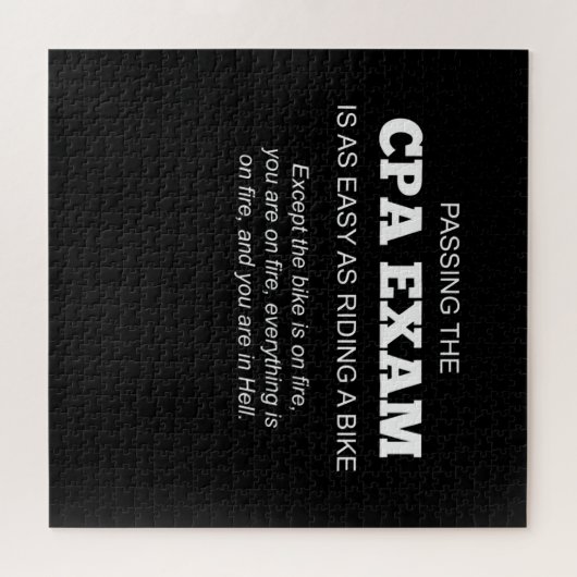 Gecertificeerde CPA-examencode Legpuzzel (Horizontaal)