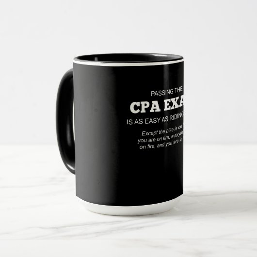 Gecertificeerde CPA-examencode Mok (Voorkant links)