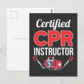 Gecertificeerde CPR-instructeur Funny Medical Work Briefkaart (Voorkant / Achterkant)