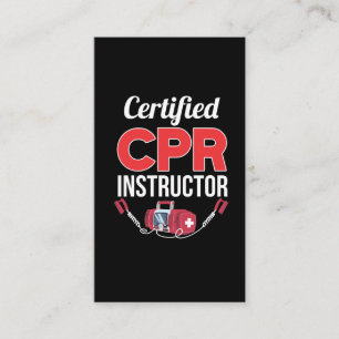 Gecertificeerde CPR-instructeur Funny Medical Work Visitekaartje