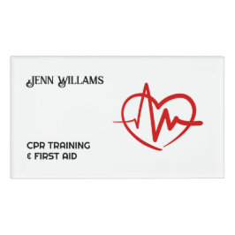 Gecertificeerde CPR Instructor Custom Logo Naambadge