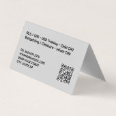 Gecertificeerde CPR Instructor Custom QR Visitekaartjes (Achterkant)