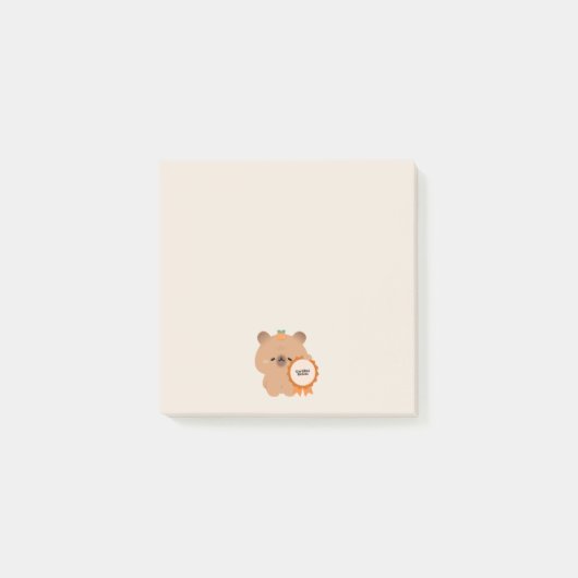 Gecertificeerde Delulu Capybara Post-it® Notes (Voorkant)