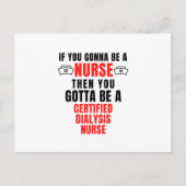 GECERTIFICEERDE DIALYSEVERBRANDING AANKONDIGINGSKAART (Voorkant)