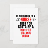 GECERTIFICEERDE DIALYSEVERBRANDING BEDANKKAART (Voorkant / Achterkant)