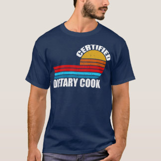 Gecertificeerde dieetkok retro  functie t-shirt