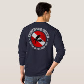 Gecertificeerde diver (Deep End) Apparel T-shirt (Achterkant volledig)