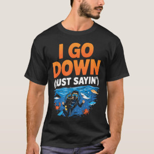 Gecertificeerde Duiker Marine Duik Onderwater Duik T-shirt