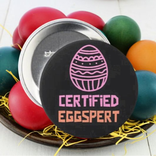 Gecertificeerde Eggspert Easter Button
