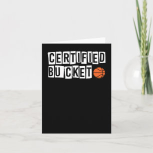 Gecertificeerde emmer - basketballiefhebber kaart
