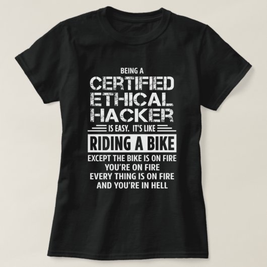 Gecertificeerde Ethische Hacker T-shirt (Design voorkant)