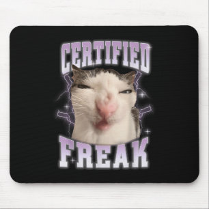 Gecertificeerde freak eet cement vervloekte kat gr muismat