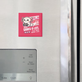 Gecertificeerde Games-o-Lotl Schattigee Axolotl Ga Magneet