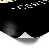 Gecertificeerde gekke gans perfect poster (Hoek)