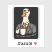 Gecertificeerde gekke gans sticker (Vel)