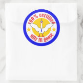 Gecertificeerde Gekke Sticker met Goose Round (Tas)
