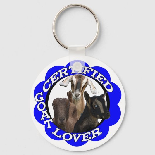 GECERTIFICEERDE GOAT LOVER! SLEUTELHANGER (Voorkant)