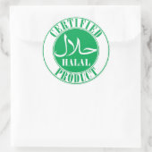 Gecertificeerde Halal Product Sticker – Islamitisc (Tas)