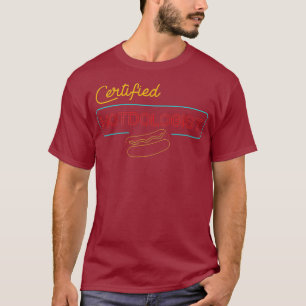 Gecertificeerde Hotdogologist t shirt Hot Dog Pun