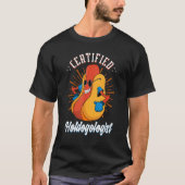 Gecertificeerde hotdogoloog Hotdog Franks Sause Ho T-shirt (Voorkant)