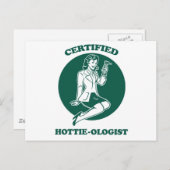 Gecertificeerde Hottie-loog Briefkaart (Voorkant / Achterkant)