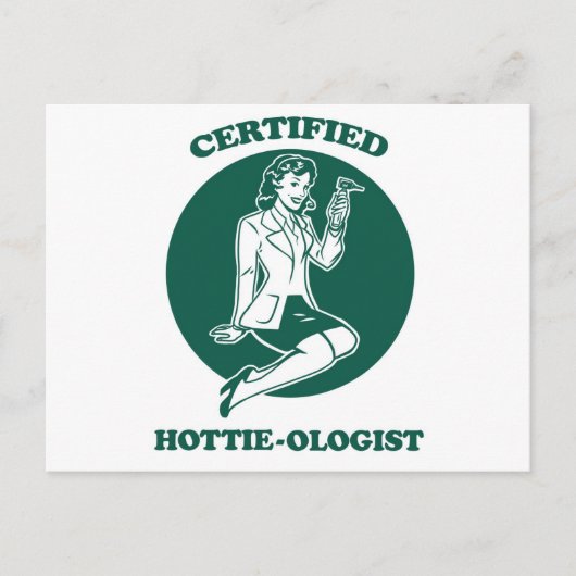 Gecertificeerde Hottie-loog Briefkaart (Voorkant)