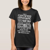 Gecertificeerde hyperbare technicus t-shirt (Voorkant)