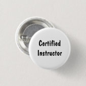 Gecertificeerde instructeur ronde button 3,2 cm (Voorkant /achterkant)