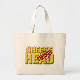 Gecertificeerde kaaskop grote tote bag