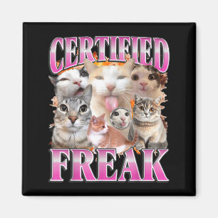 Gecertificeerde kat grafische bootleg grappige gen magneet